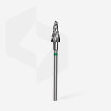 Staleks Punta Carbide Cono, Verde, diametro 6 mm - lunghezza punta 14 mm