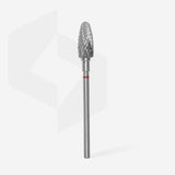 Staleks Punta Carbide Conica, rosso, diametro 6 mm - lunghezza punta 14 mm
